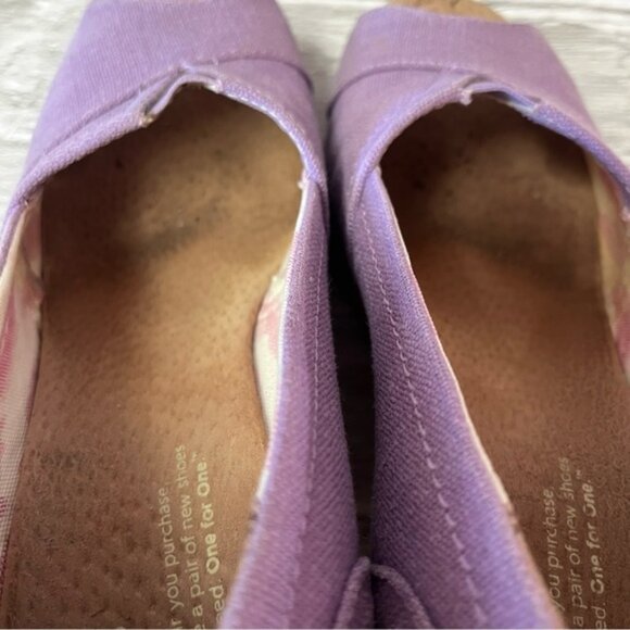 Toms Lavender Orchid Peep Toe Wedge Heel Sandals - Picture 12 of 14